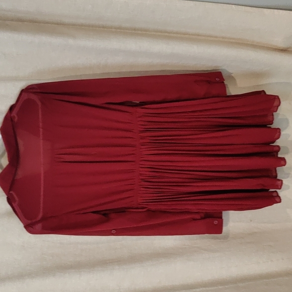 Red tunic blouse - Picture 4 of 4